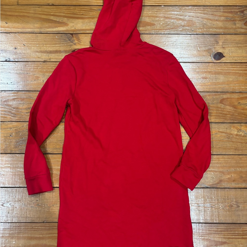 (643) +RED HOODIE DRESS - Picture 5 of 7